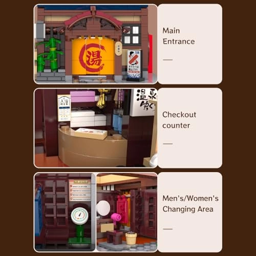 Japanese Hot Spring Hotel (C66012W) - LED Warm Light Cherry Blossom Garden