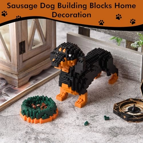Dachshund Micro Building Block Set (6618-2)