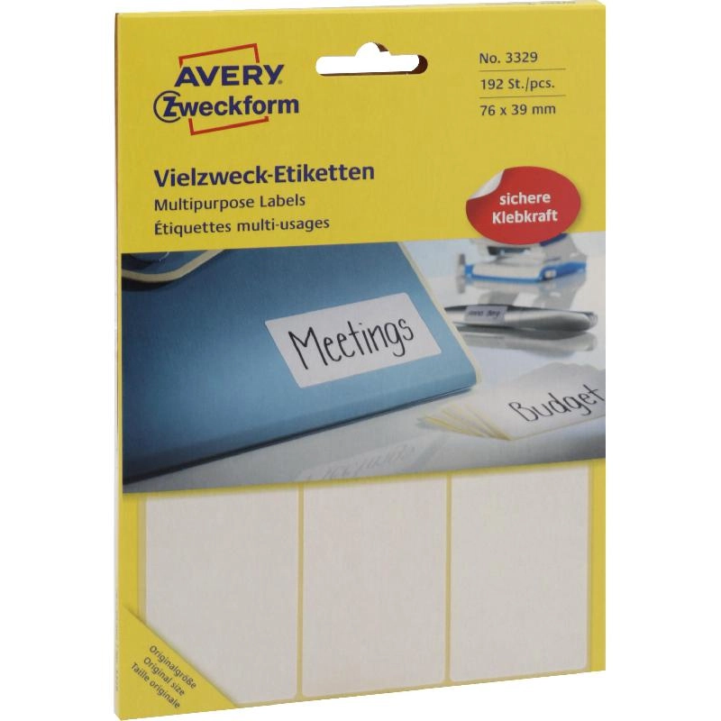 Multipurpose Labels - 928 Labels A6 - 38 X 14 mm