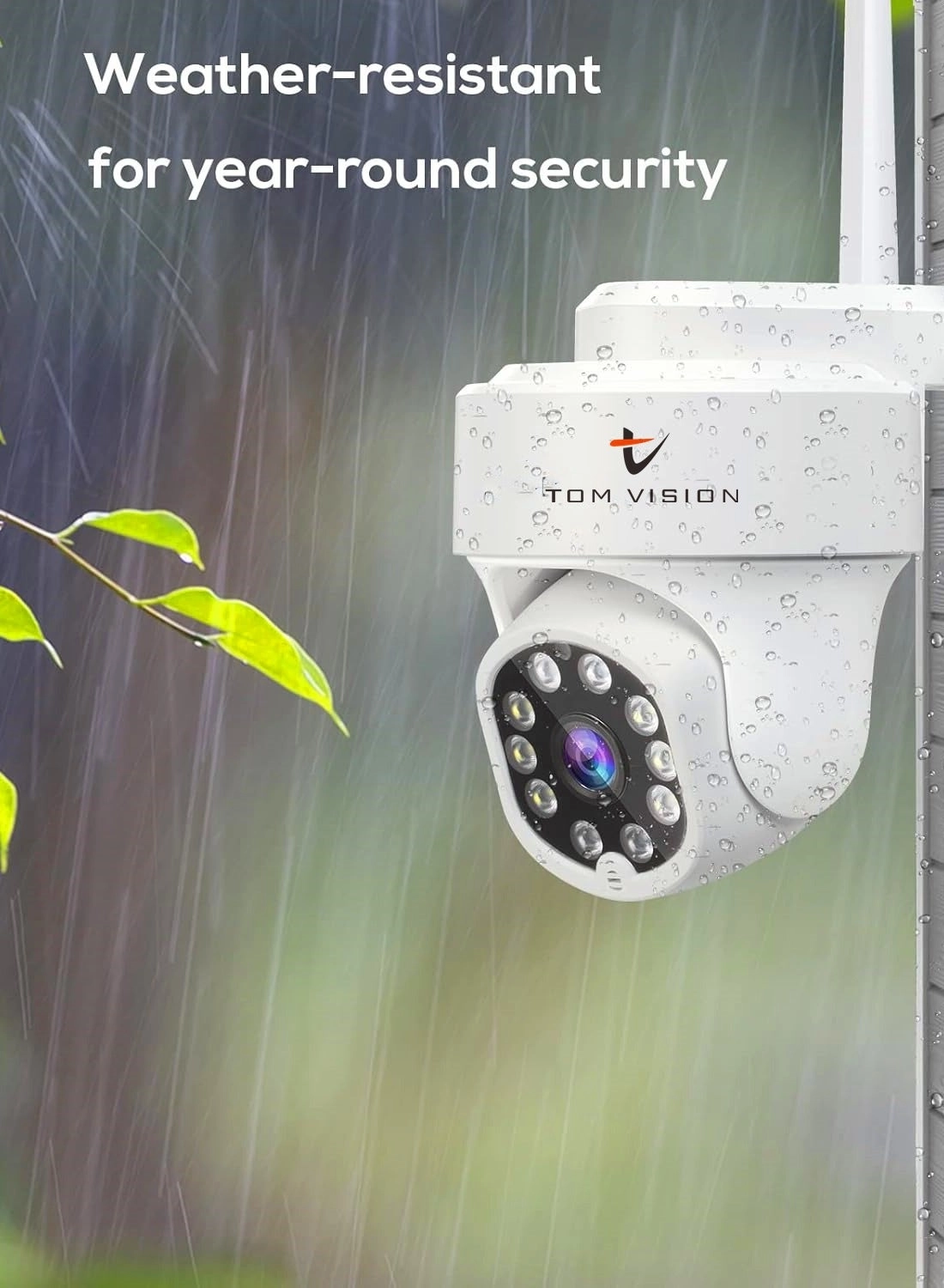 Wireless Security PTZ Camera System - 4pcs 10 Channel 5MP