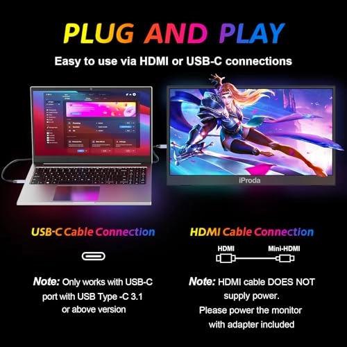 Laptop Monitor - 0507 18.5 Inches 1920 x 1080 Pixels