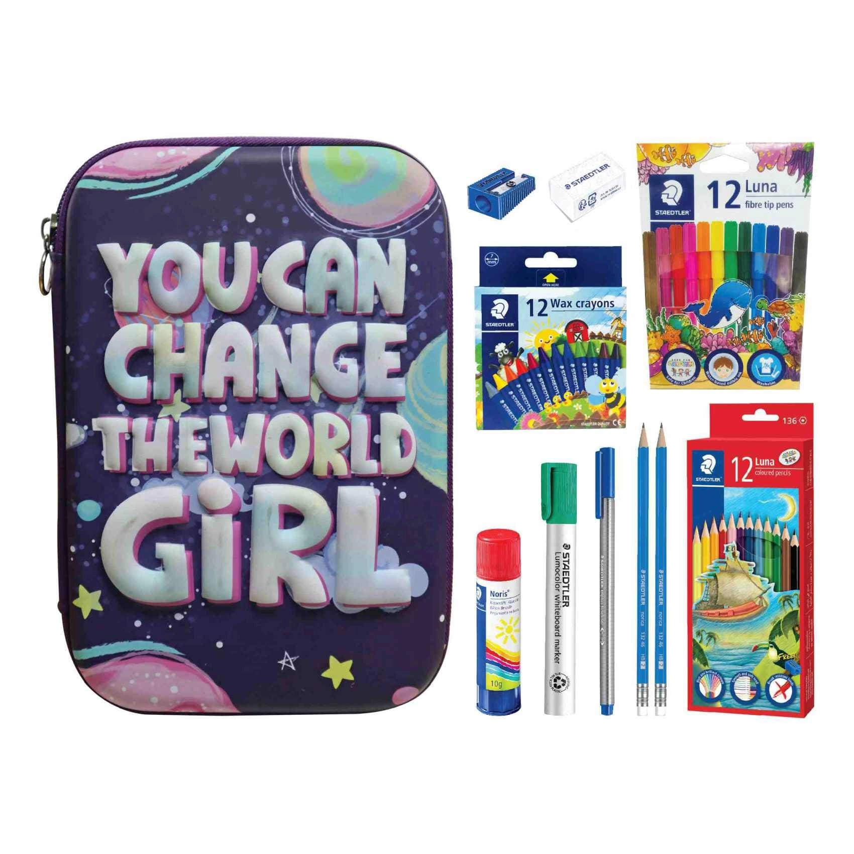Change The World Themed School Case Set