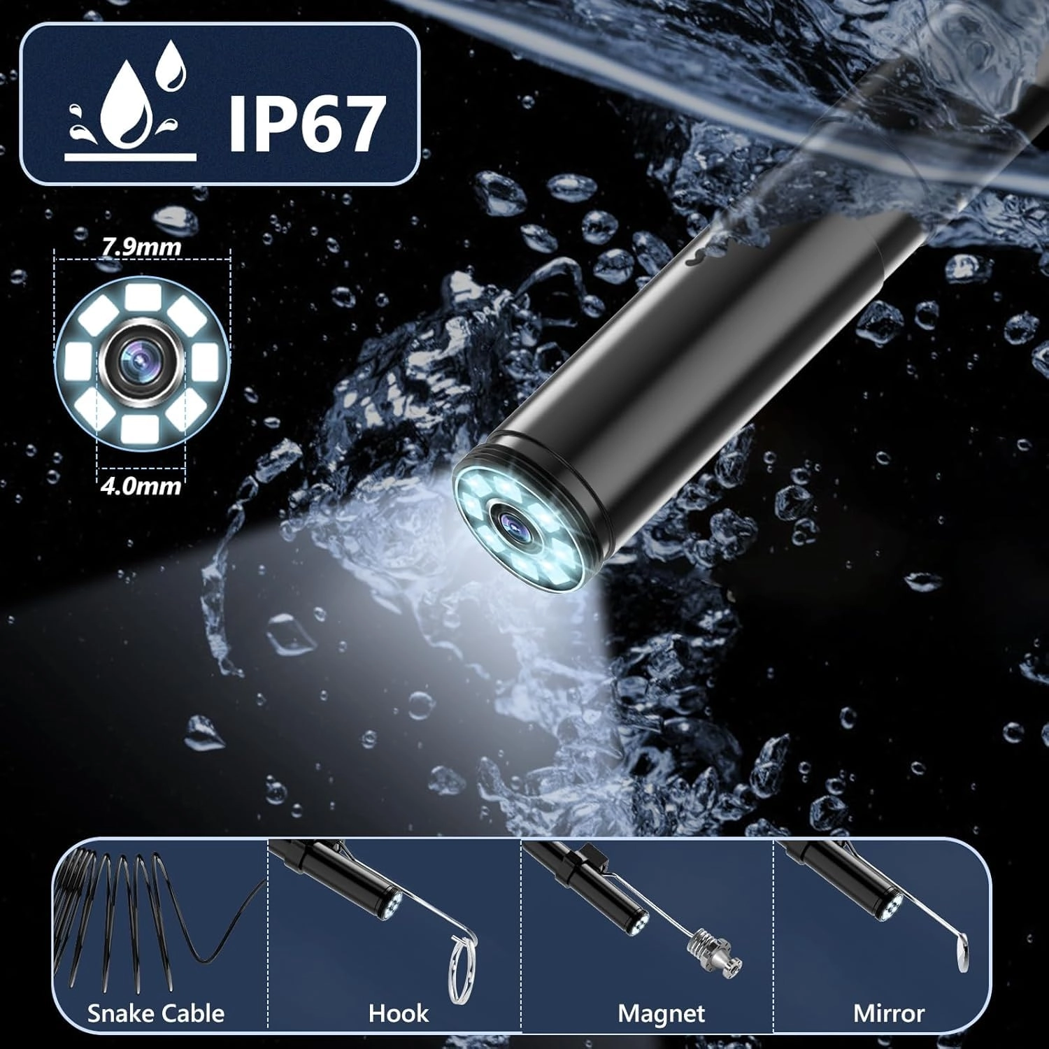 Endoscope Camera - 8 mm 5 m