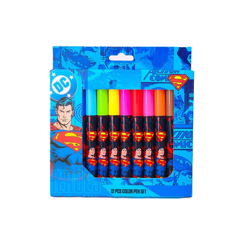 Warner Bros. Superman Superpower Marker Pen Superpower Marker Pen - 12 Pens Multicolor