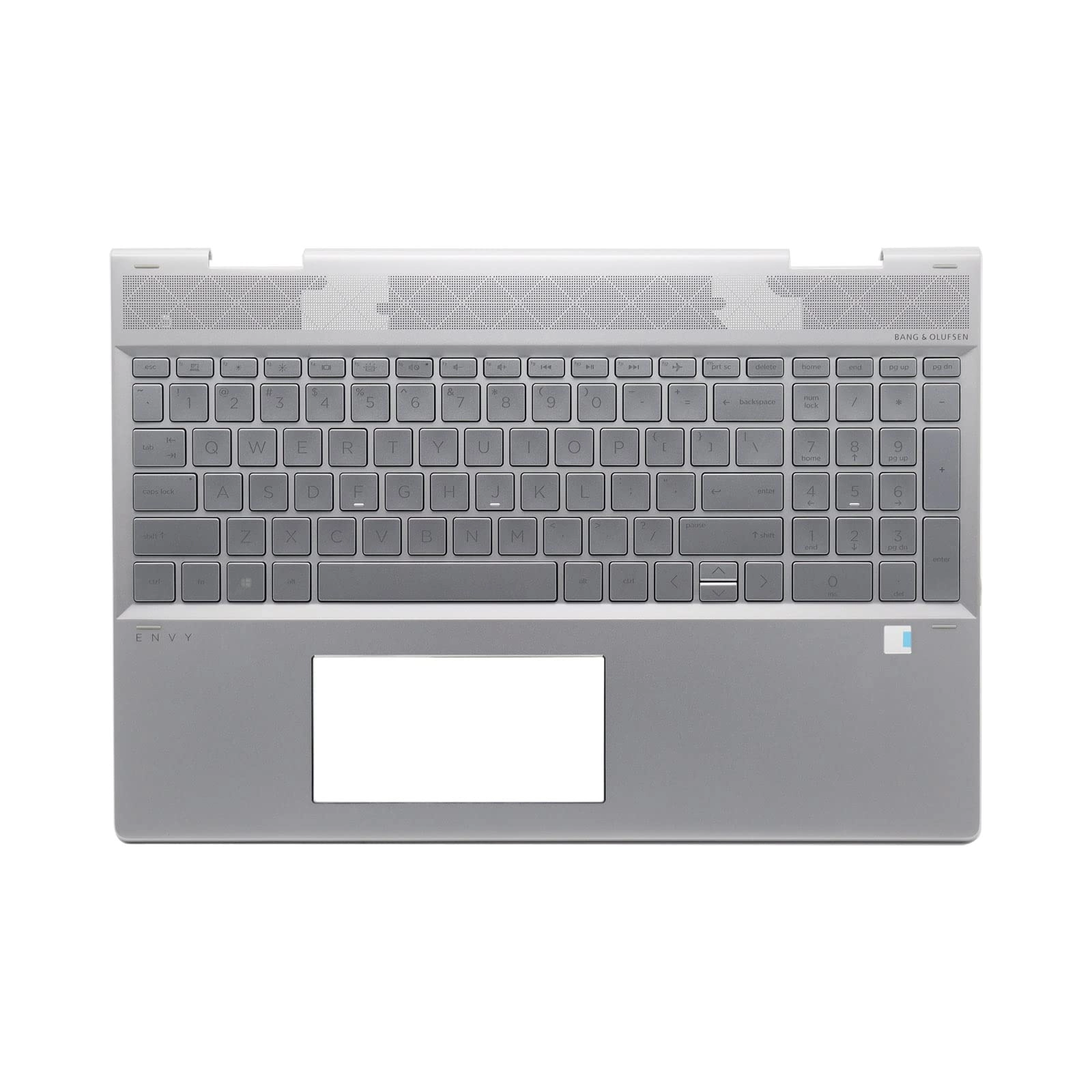 Kemjio Palmrest for HP Envy X360 - Silver Backlit US Layout
