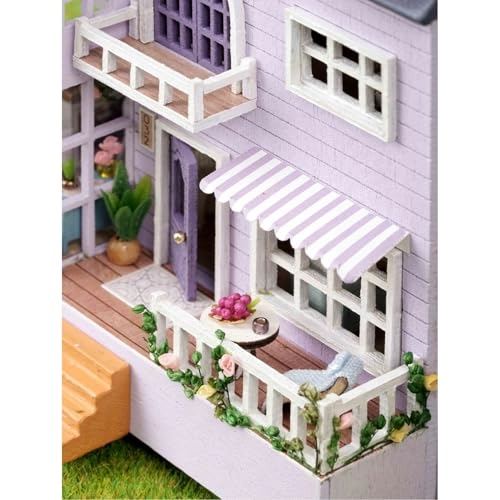 DIY Miniature Dollhouse Kit - Happy Manor 1:100