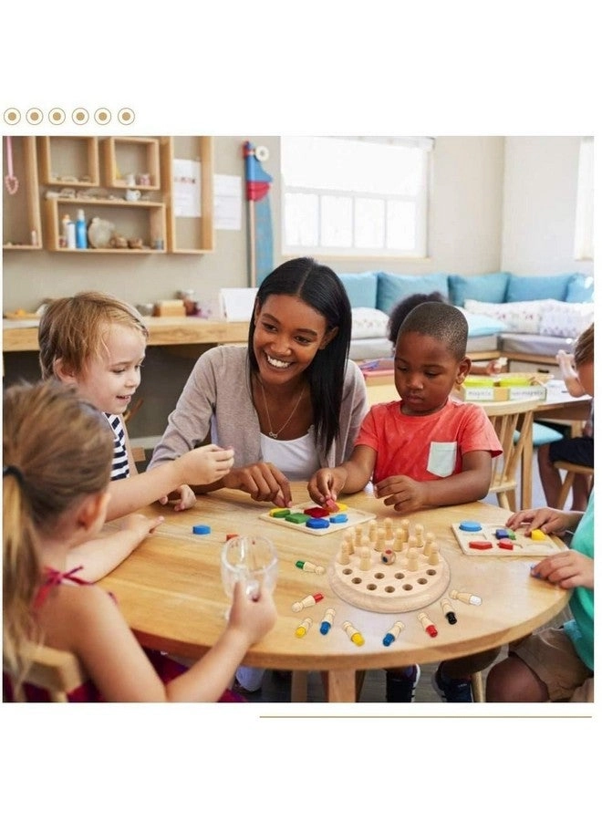 Wooden Memory Match Stick Chess Game Set - English Upto 30 Mins