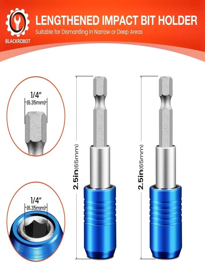 Magnetic Quick Change Impact Bit Holder - 2.5-Inch 1/4"