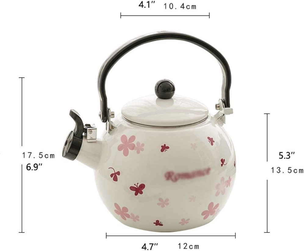 Porcelain Teapot - Ceramic Enameled 2. 5L
