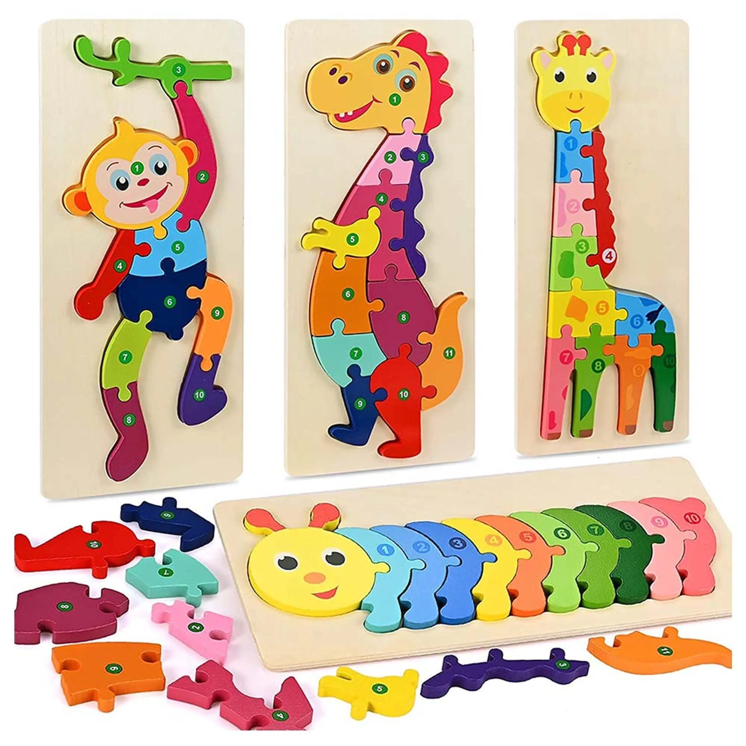 Monkey 3D Puzzle - Suitable for 2 years and above 11 pieces