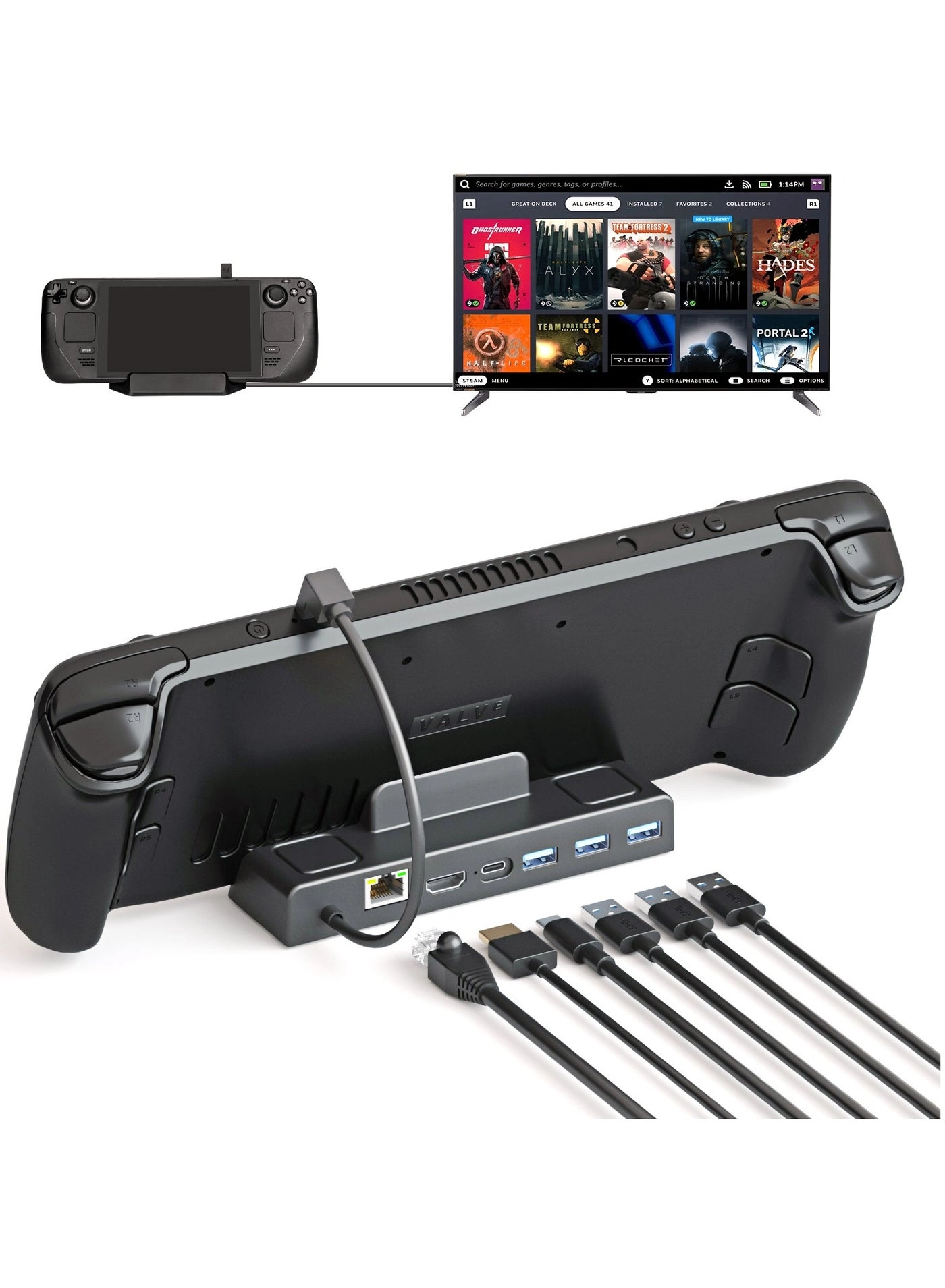 Docking Station for Steam Deck - USB Type-C PD