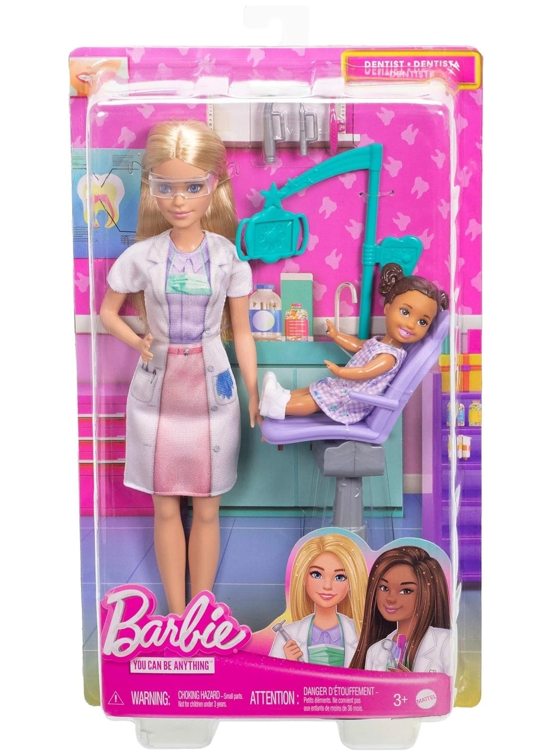 Barbie Dentist - Blonde Blue Dress Ages 3+