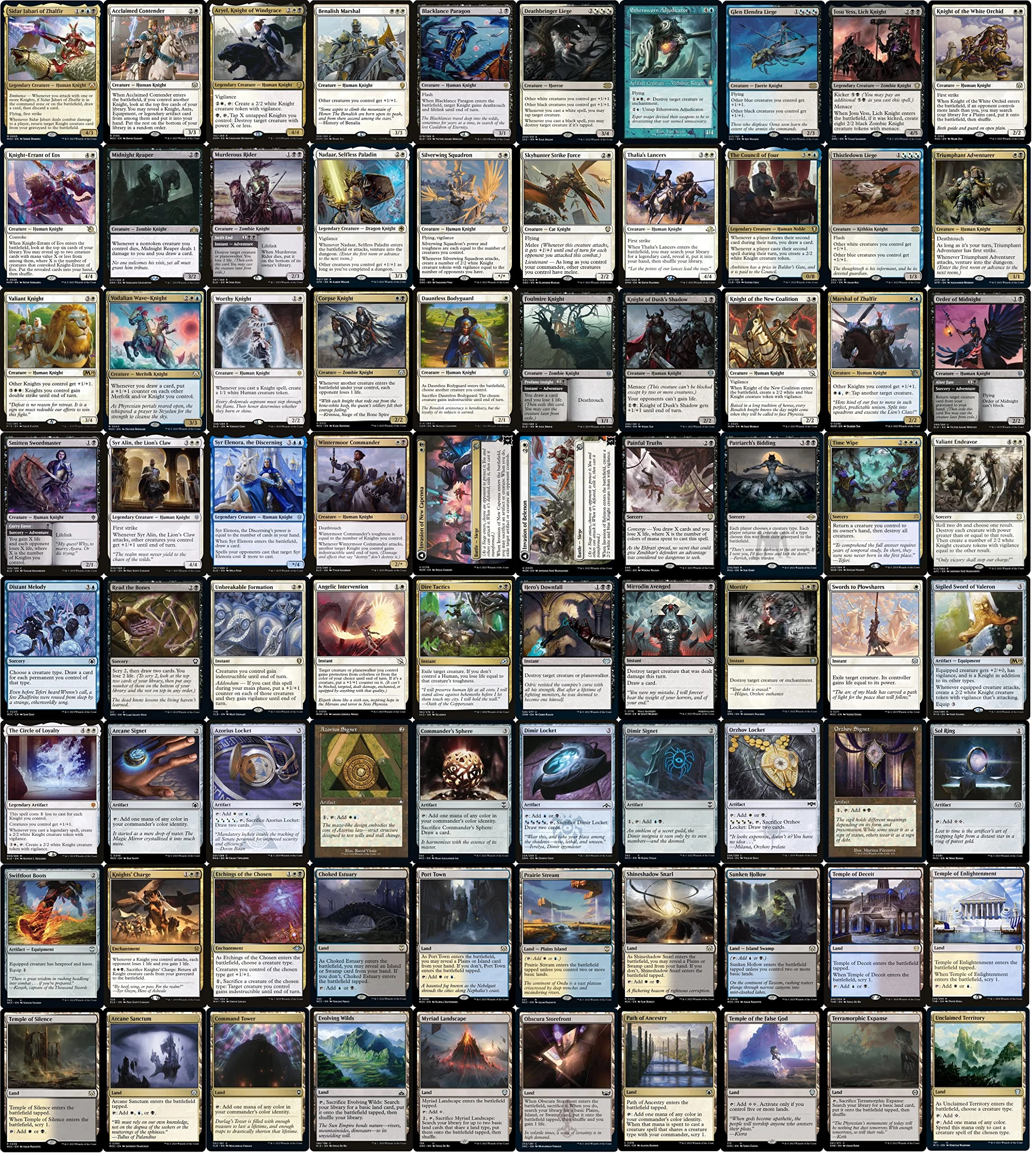 MTG Decks & More Magic The Gathering: Sidar Jabari of Zhalfir - Commander Esper 100 Card