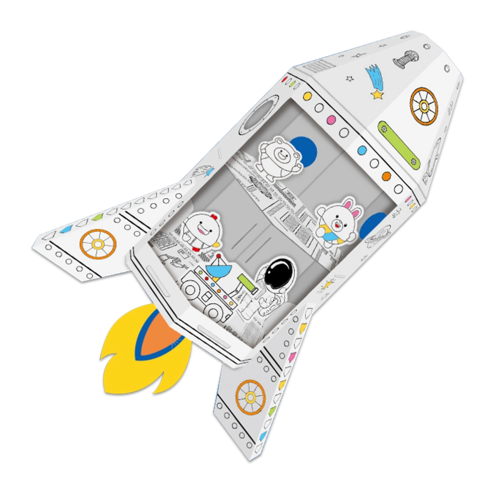 DIY Creative Spacecraft - 3+ years 3 Color Pens