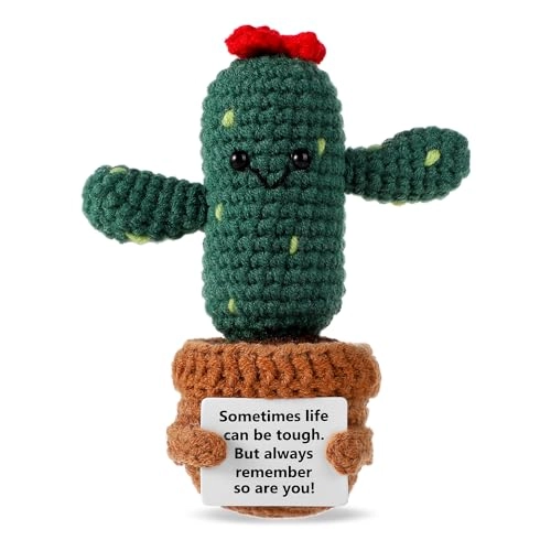 Cactus Funny Positive 13 cm Crochet