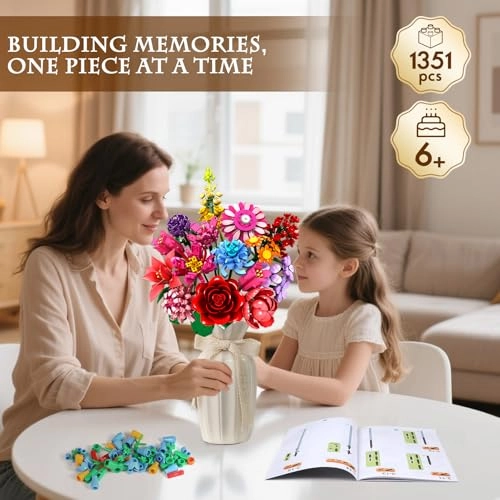 Flower Bouquet Building Set - 1316PCS