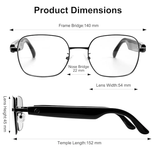 Smart Glasses - Auto-On/Off Bluetooth 5.3 UV400 Protection