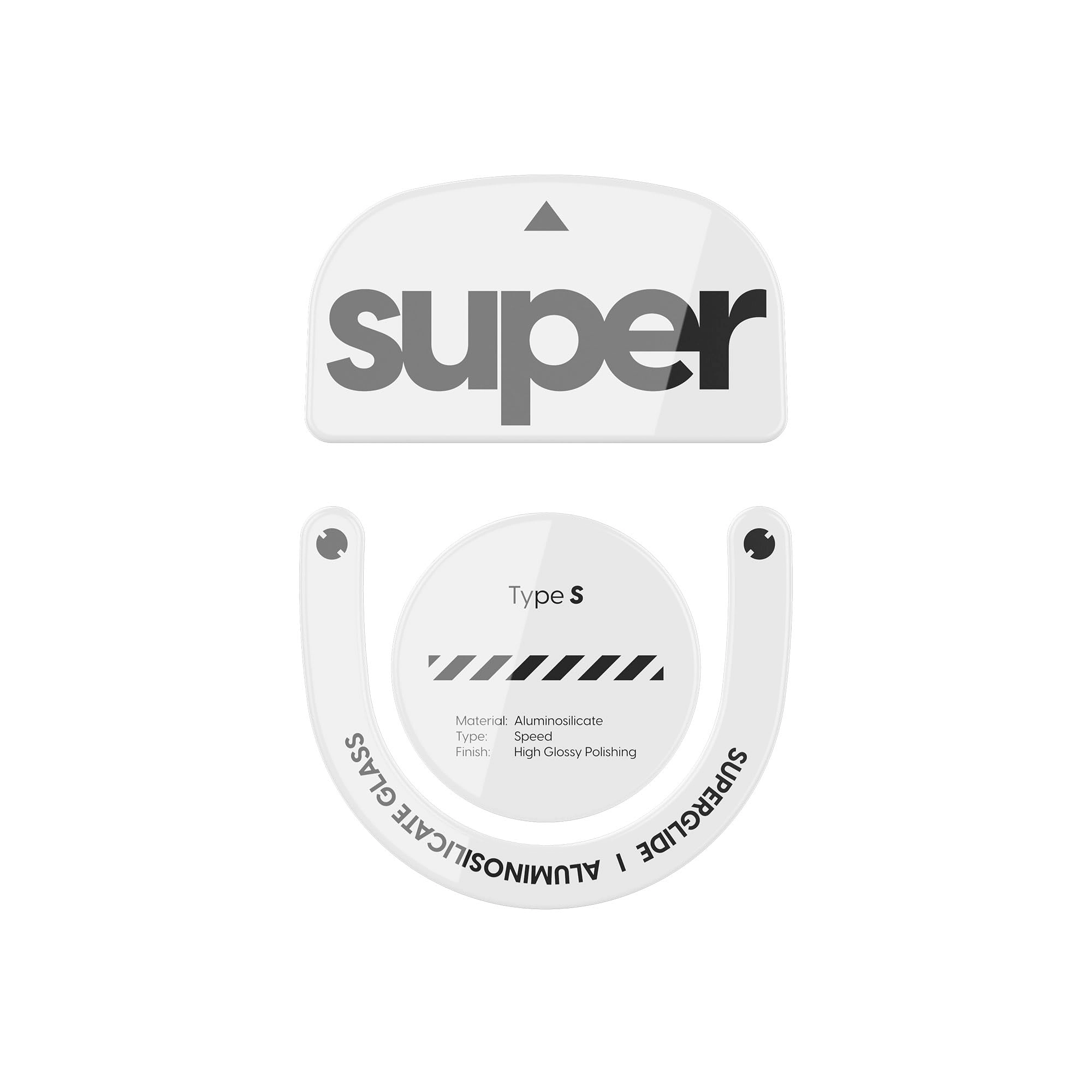 Superglide - tempered glass Silver