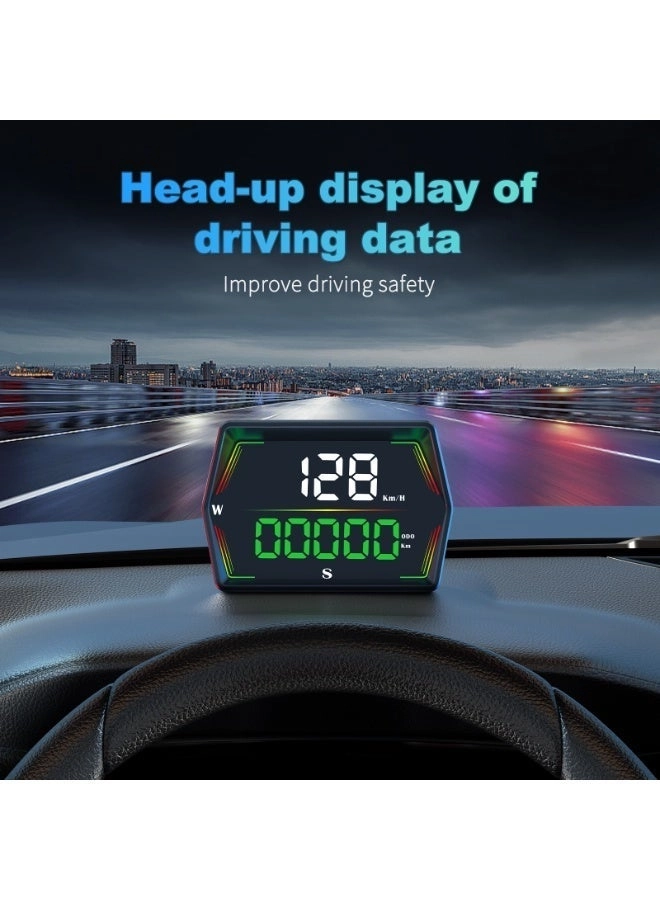 Digital Heads Up Display - GPS 6 modes USB Plug and Play