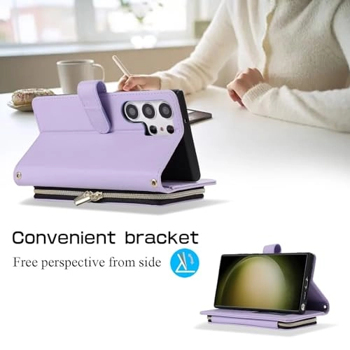 Case for Xiaomi Redmi Note 12 Pro 5G - Faux Leather Zipper Purse Wallet Phone Cover