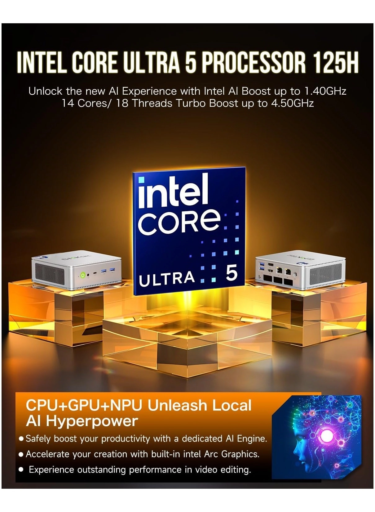 NucBox K9 - Core Ultra 5 125H 32GB 1TB