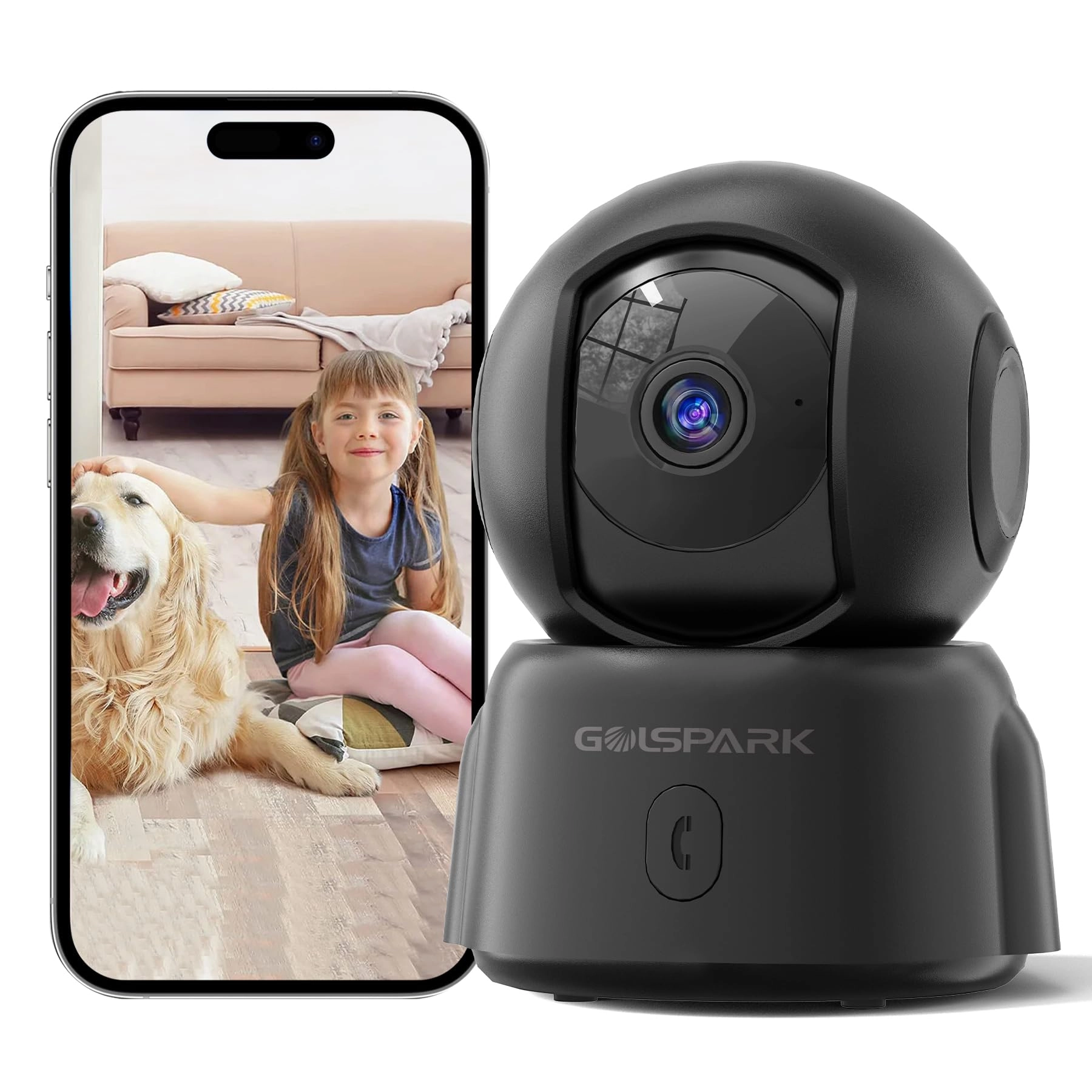 Golspark Indoor Security Camera 2K