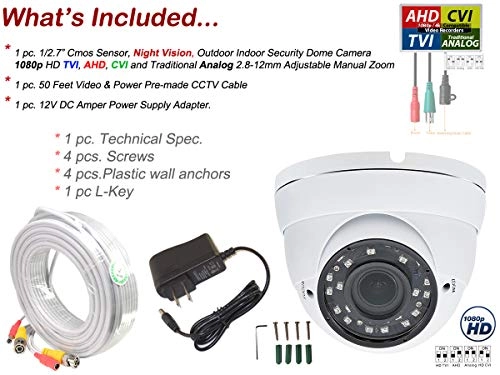 Indoor Outdoor Dome Camera 1080p