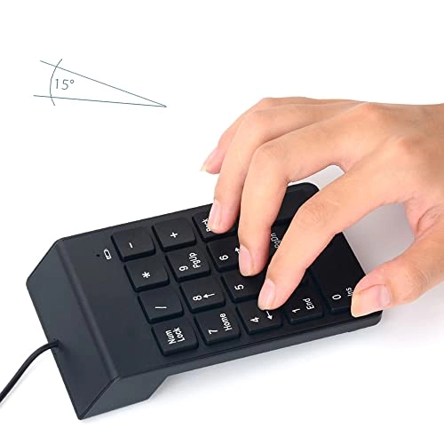 Wired Numeric Keypad - 18-key USB Portable