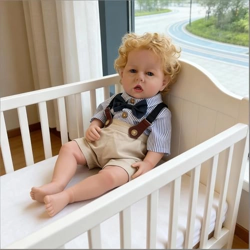 Liam Reborn Baby Doll - 20 inch Vinyl Boy Blonde Hair Ages 3+