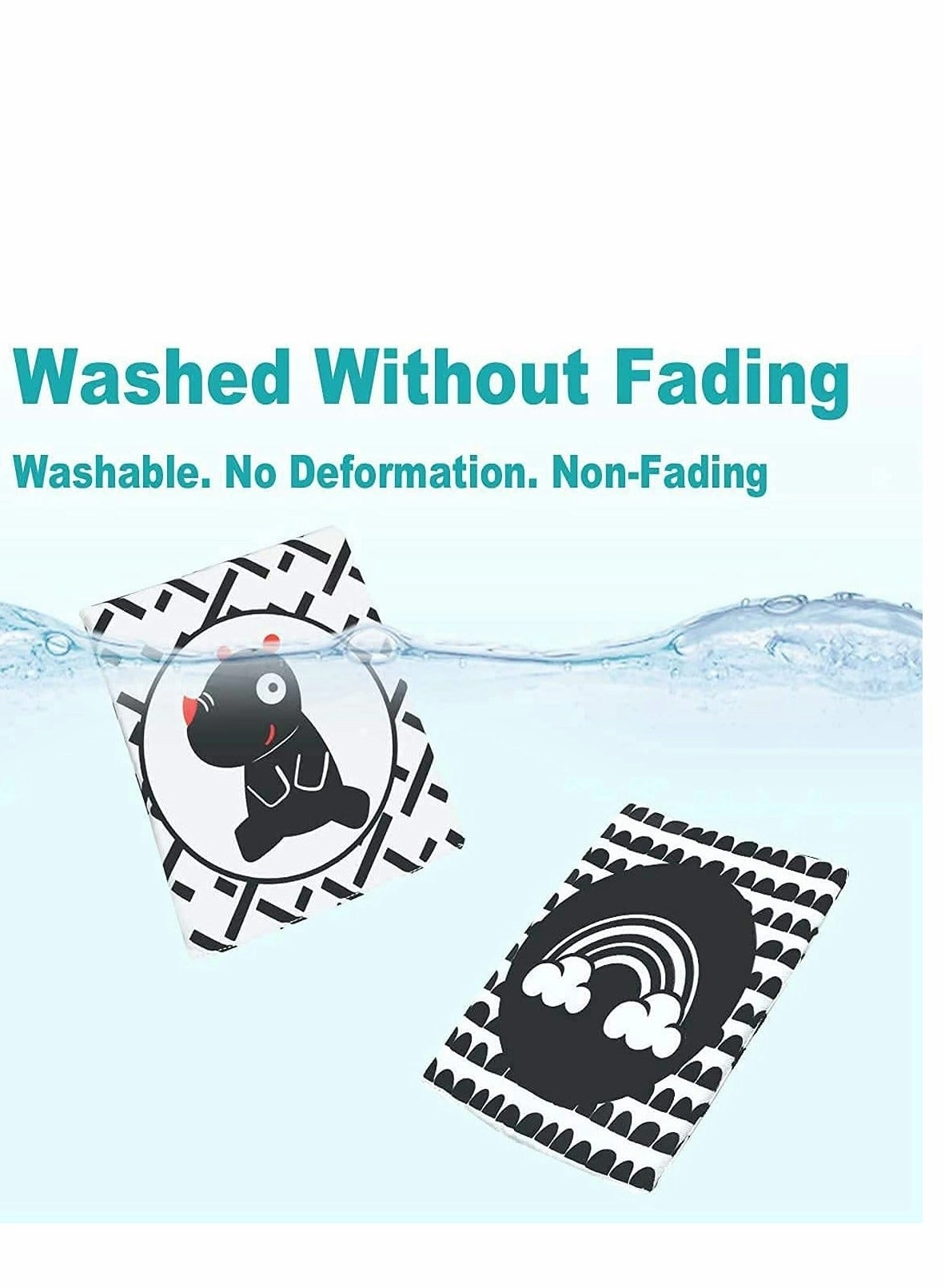 Black and White Letter Cloth Book