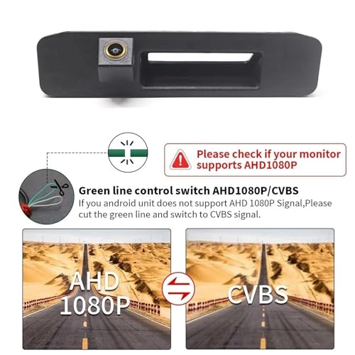 Rear View Camera Fisheye - Night vision Wired 1080P