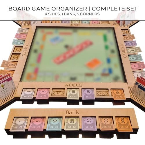 Board Game Organizer - Personalized Compatible with Monopoly Natural