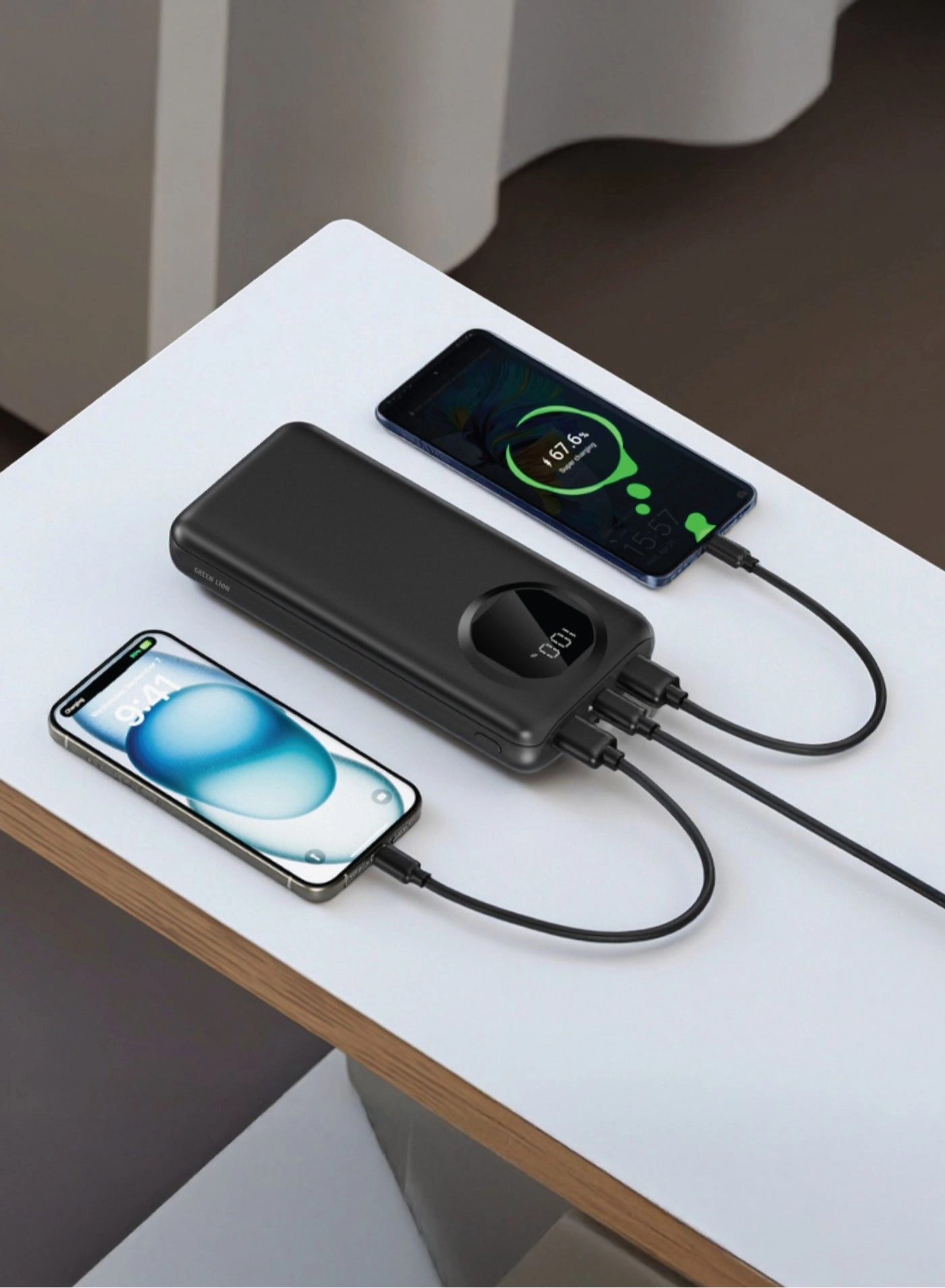 Nairo - 10000mAh 37W Fast charging Dual USB-A USB-C