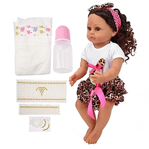 Simulation Baby Doll - 55cm brown hair Ages 12 months+
