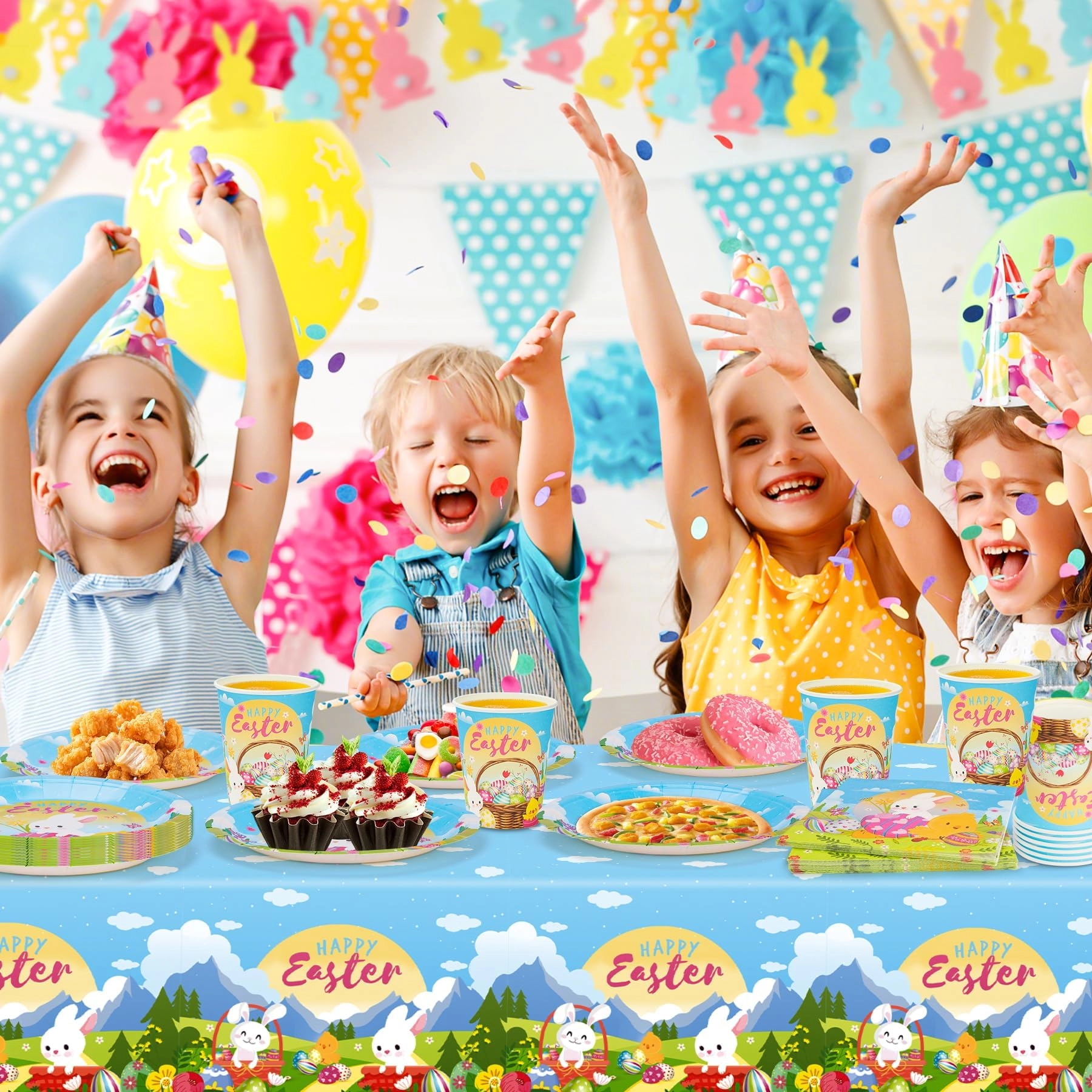 Easter Party Tableware Set - 53Pcs Easter