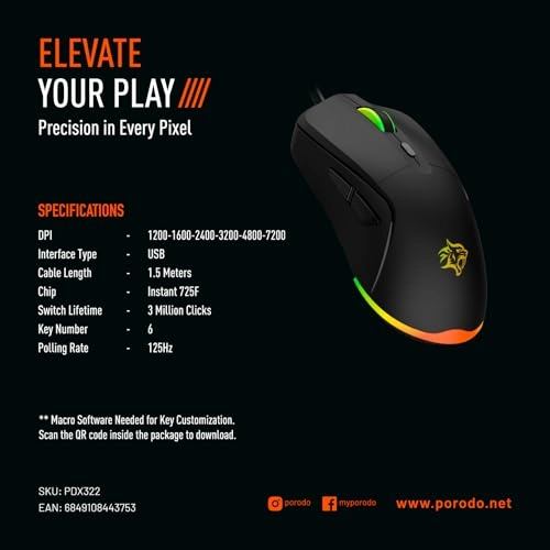 7D Gaming Mouse - Wired