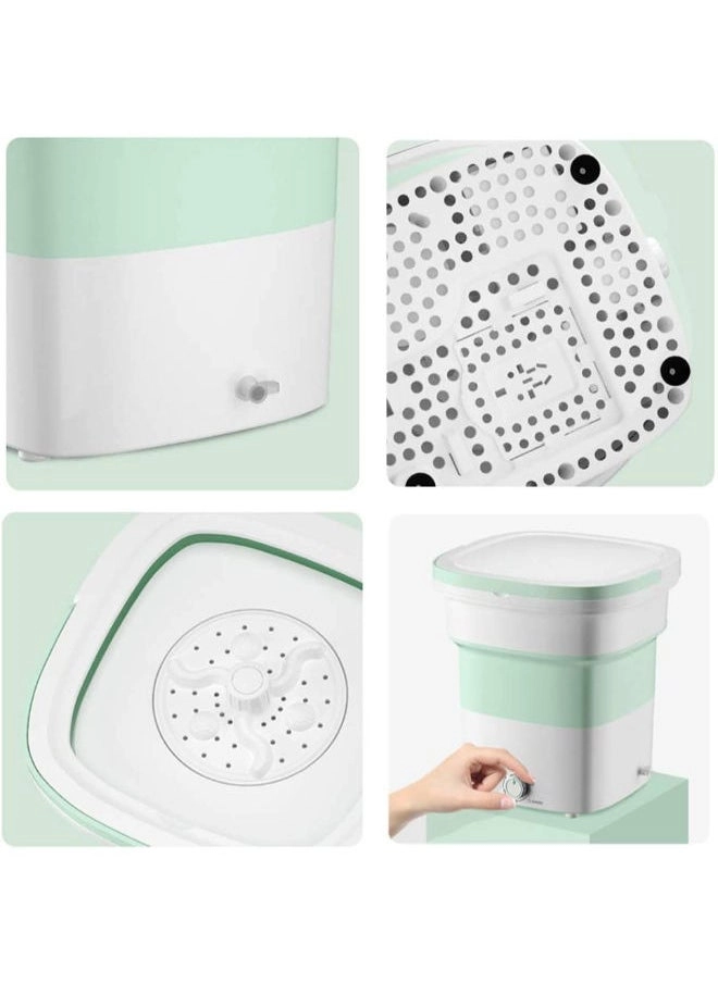 Portable Washing Machine - Foldable Mini Small Washer for Washing Baby Clothes, Underwear or Small Items, Suitable for Apartment, Laundry, Camping, RV, Travel