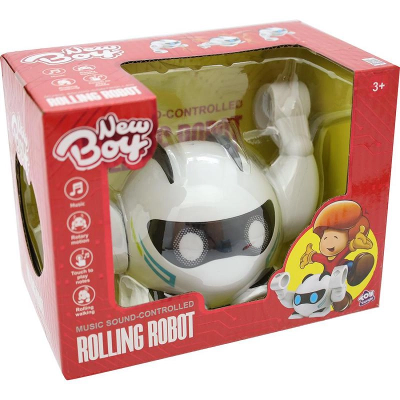 New Boy Rolling Head - White/Black AAA 3 Years and Above