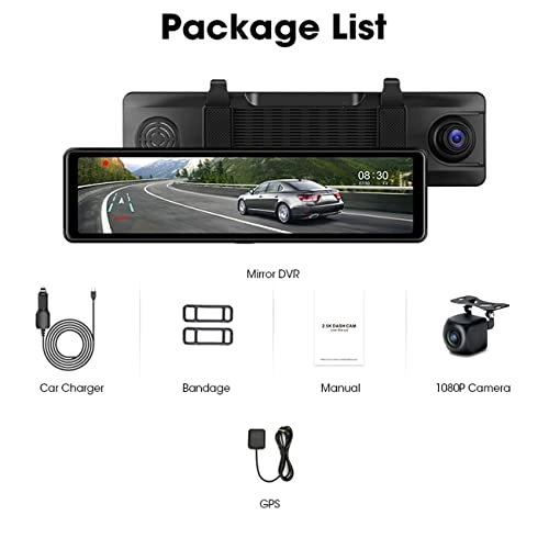 Mirror Dash Cam - 4K 30FPS