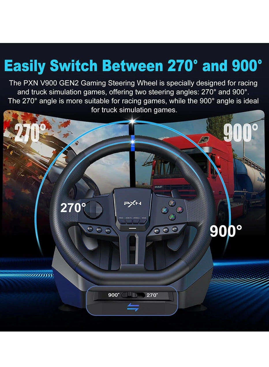 V9 Gen 2 Racing Wheel & Pedals - PC/Xbox/PS4/Switch