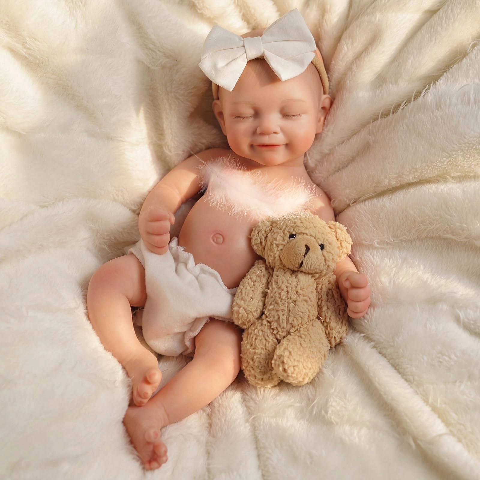 Reborn Baby Doll - 12 Inch Silicone Weighted Ages 3+