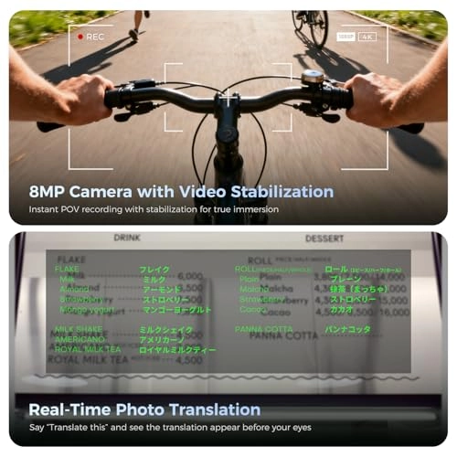 Smart Glasses - 30° FOV 1500 nits AI real-time translation