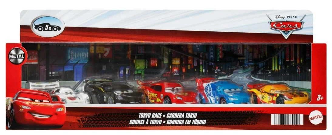 Mattel Shu Todoroki + Lewis Hamilton + Lightning McQueen + Raoul CaRoule + Miguel Camino - 1:64 Scale 5 Pack