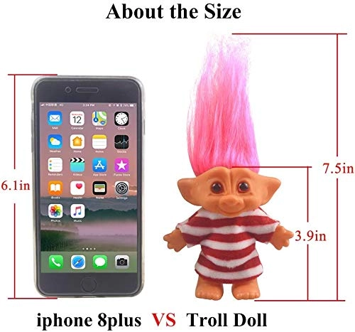 Vintage Troll Doll - 7.5" Tall Polyester Ages 3+ Pack
