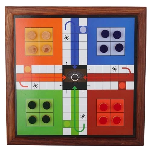 Ludo & Snake Ladders - 2 in 1 Wooden Magnetic