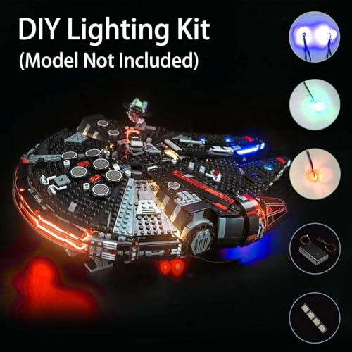 LED Lighting Kit for LEGO The Dark Falcon 75389 - ABS