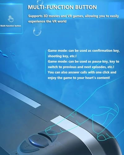 3D Virtual Reality Headset - 4.7-7.2 Android/iOS Black