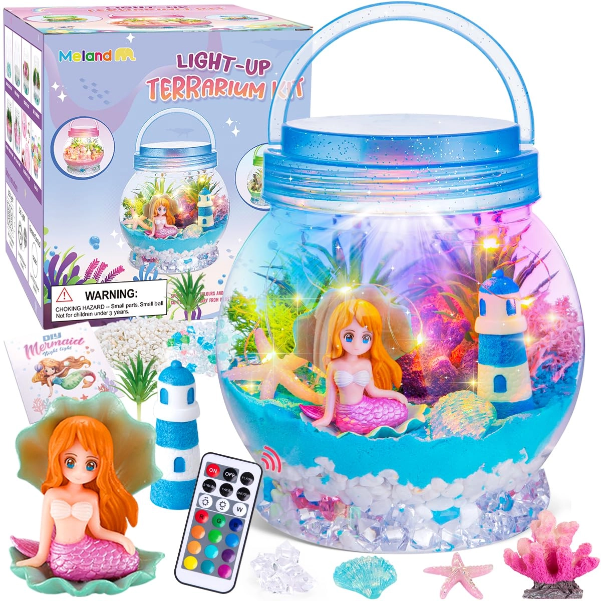 Meland Mermaid Terrarium Kit - 5+ years 21 pcs
