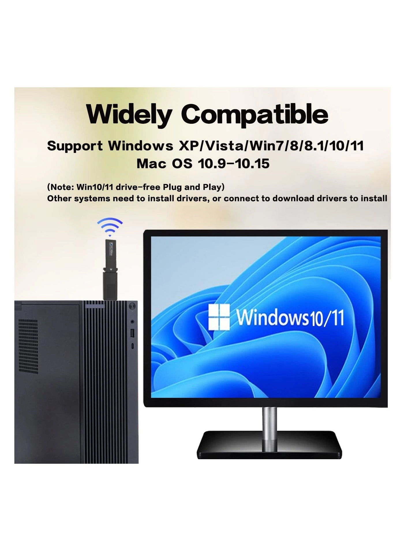 USB WiFi Adapter - Dual-Band 2.4GHz/5GHz USB3.0 Wireless