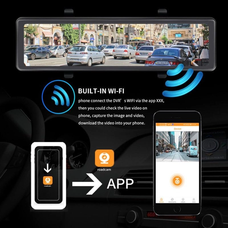 Mirror Dash Cam - 1920x1080 25FPS